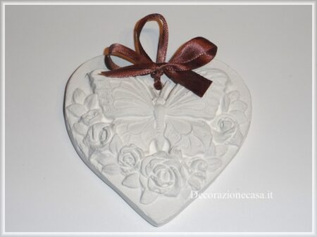 Farfalla cuore gesso profumato